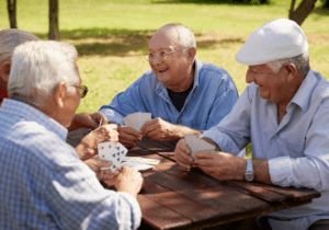 Gentlemen Playing Cards